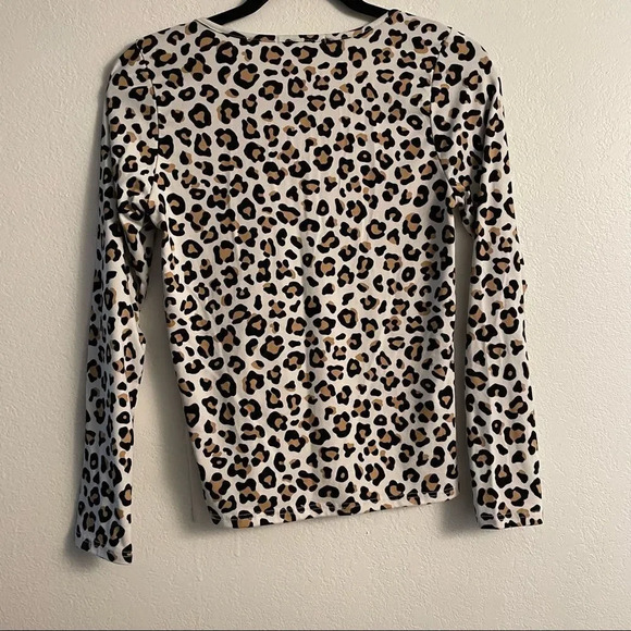 Gaze Cheetah Print Long Sleeve Top - Picture 4 of 12